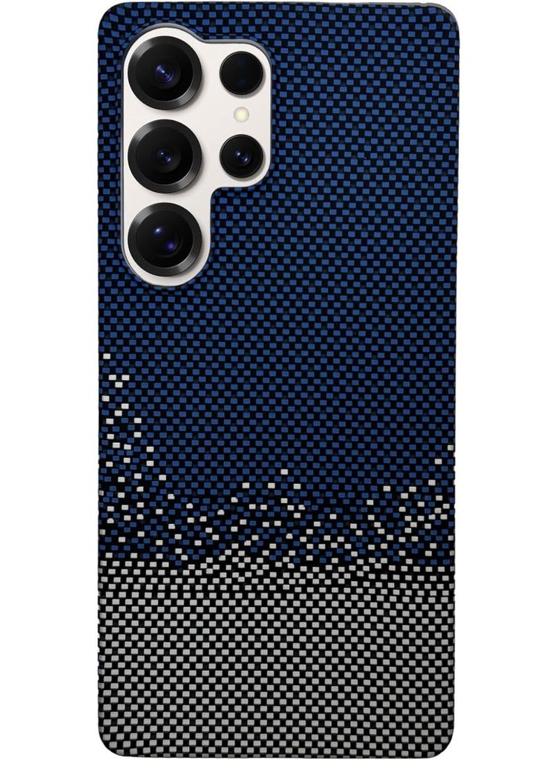 Phoni Ultra Slim Magnetic Case for Samsung Galaxy S25 Ultra, MagSafe-Compatible Phone Case, Thin Lightweight Design, Carbon Fiber Style, Raised Camera Protection (Azure – Blue Carbon) - Image 1